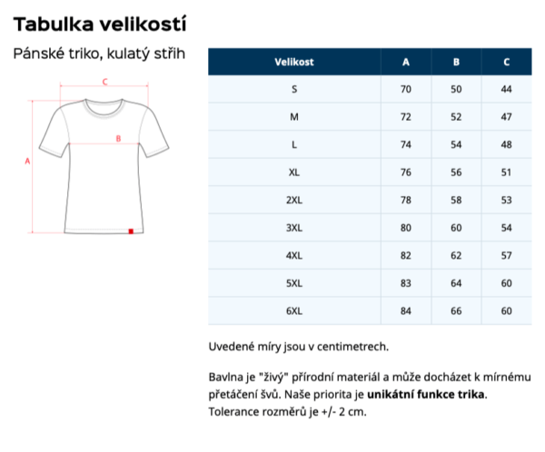 Tričko bavlněné bílé - kulatý výstřih - Image 3